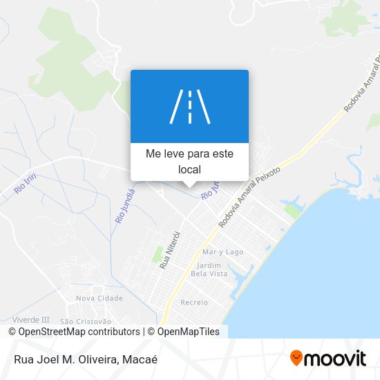 Rua Joel M. Oliveira mapa