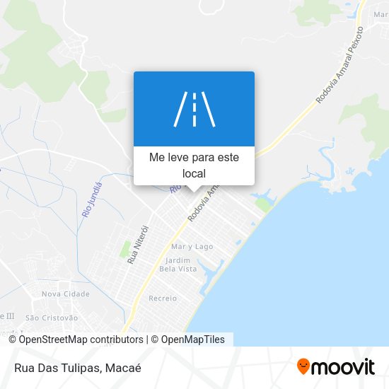 Rua Das Tulipas mapa