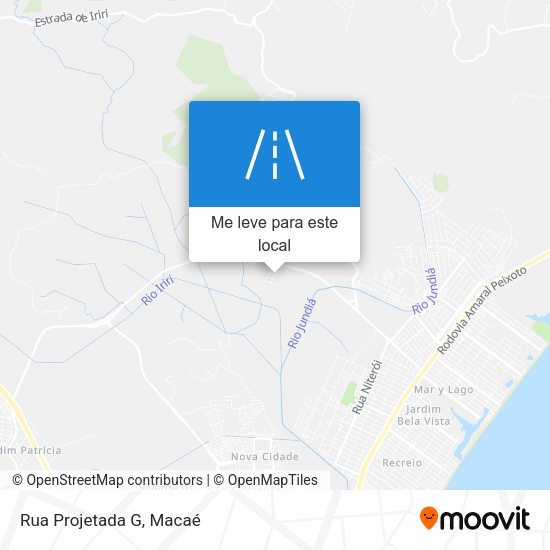 Rua Projetada G mapa