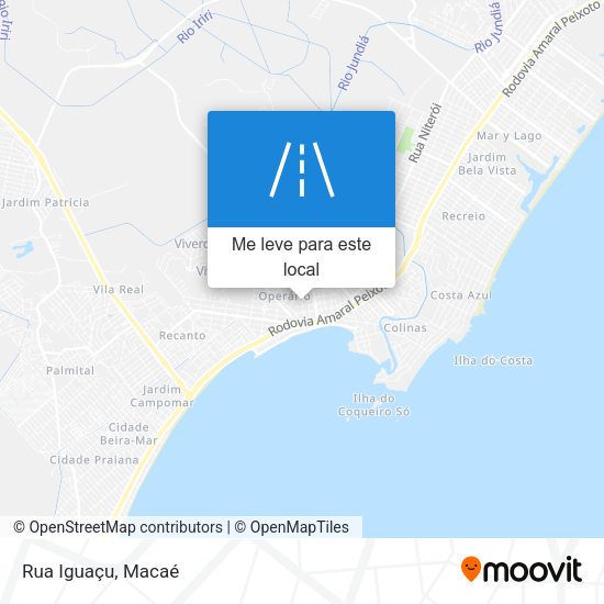 Rua Iguaçu mapa