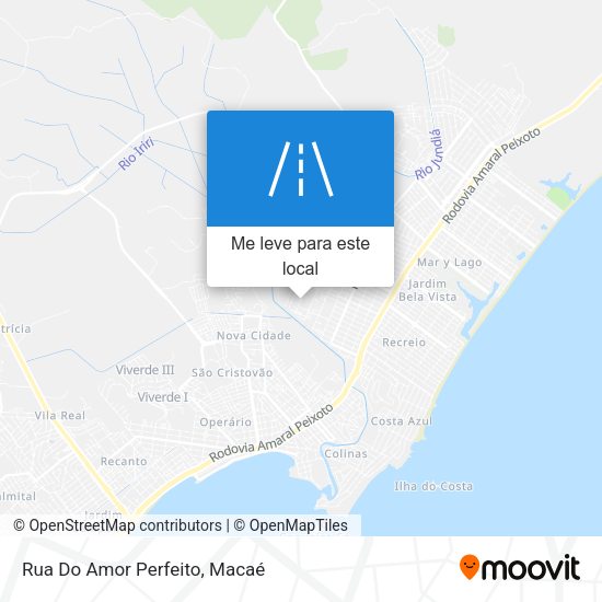 Rua Do Amor Perfeito mapa