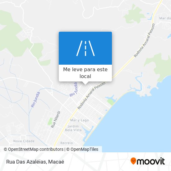 Rua Das Azaléias mapa