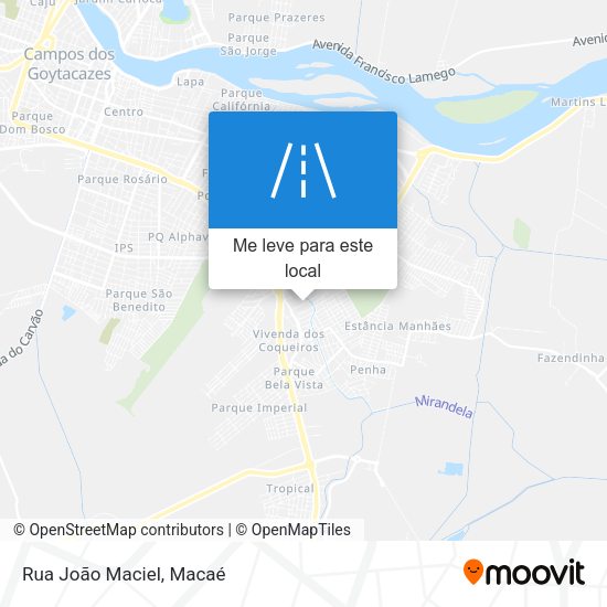 Rua João Maciel mapa