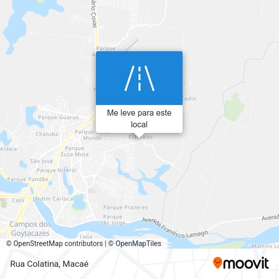 Rua Colatina mapa