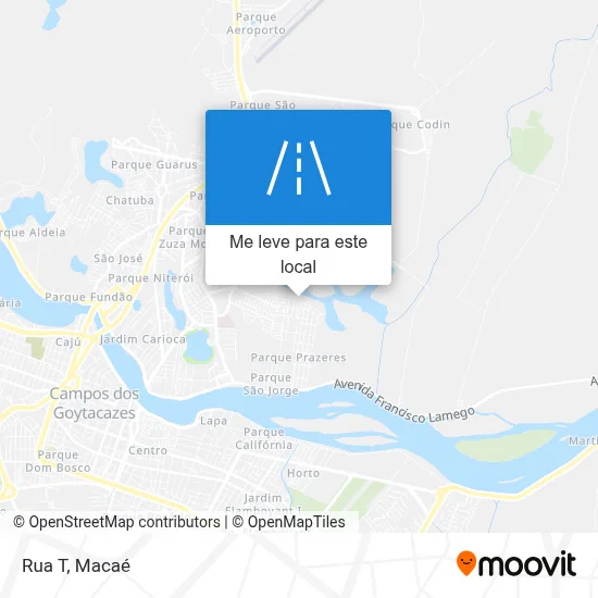 Rua T mapa