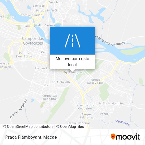 Praça Flamboyant mapa