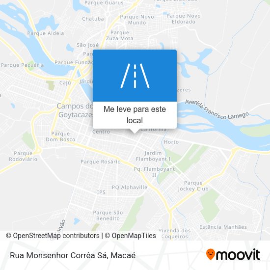 Rua Monsenhor Corrêa Sá mapa