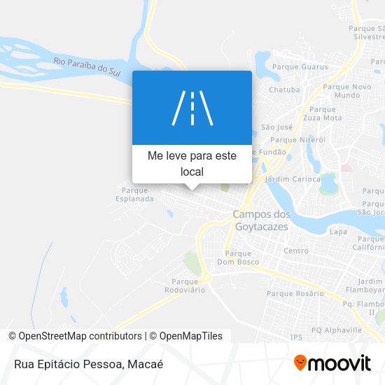 Rua Epitácio Pessoa mapa