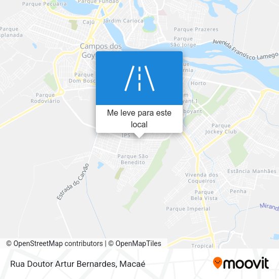 Rua Doutor Artur Bernardes mapa