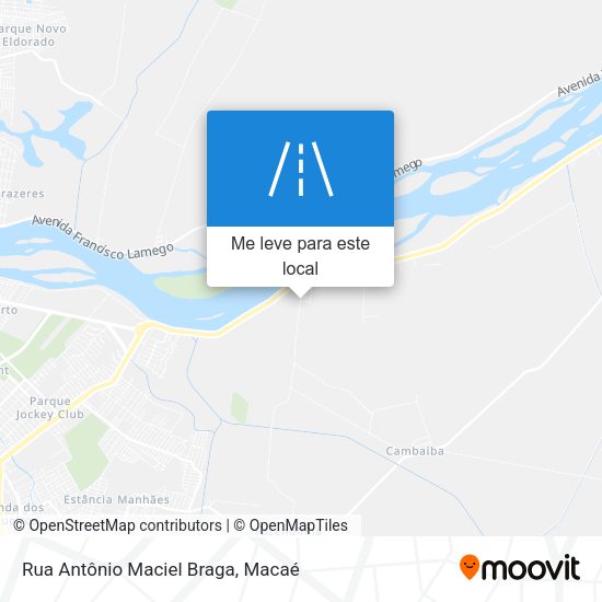Rua Antônio Maciel Braga mapa