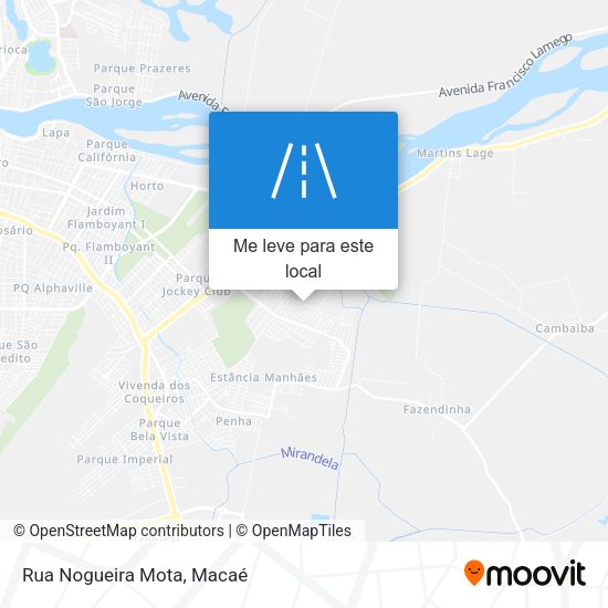 Rua Nogueira Mota mapa