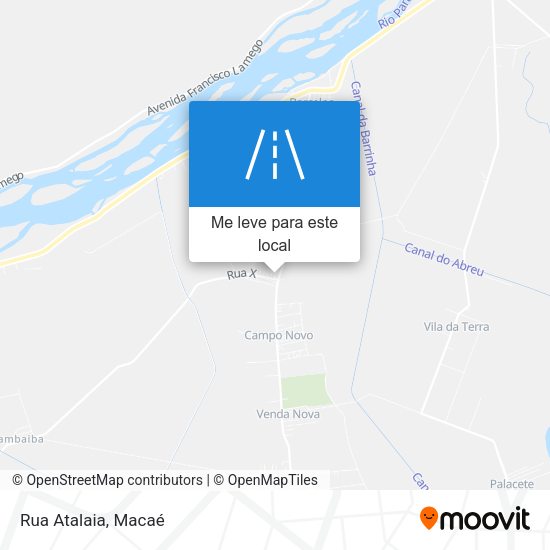 Rua Atalaia mapa