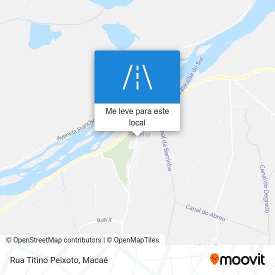 Rua Titino Peixoto mapa