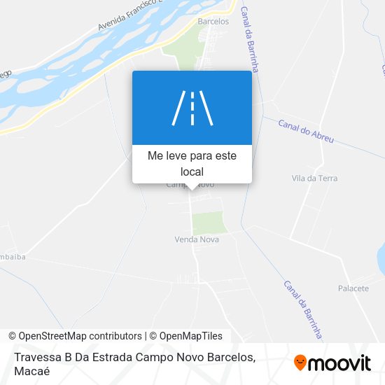 Travessa B Da Estrada Campo Novo Barcelos mapa