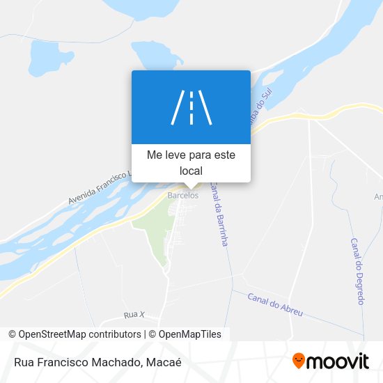 Rua Francisco Machado mapa