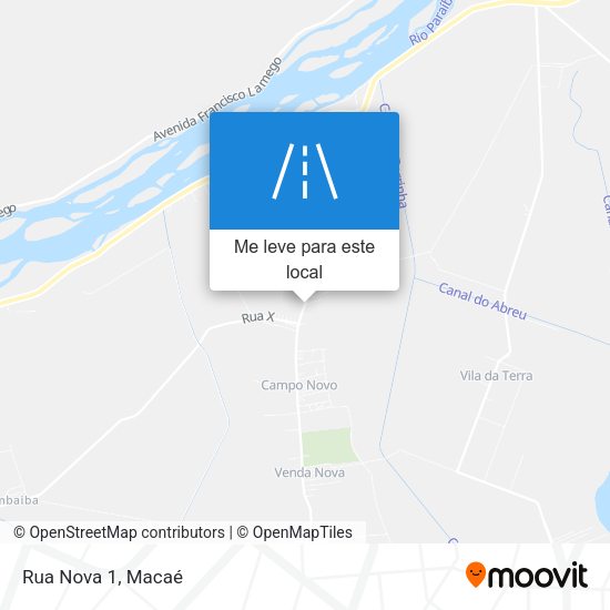 Rua Nova 1 mapa