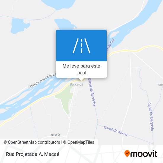 Rua Projetada A mapa