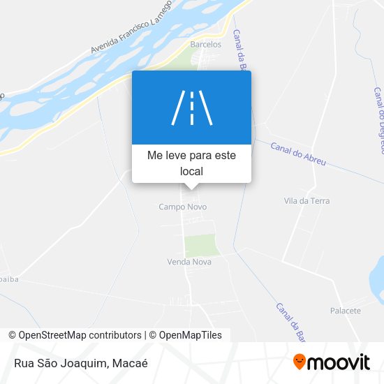 Rua São Joaquim mapa