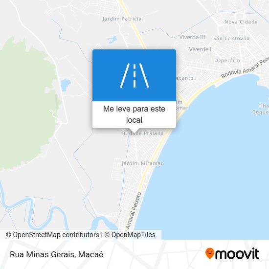 Rua Minas Gerais mapa