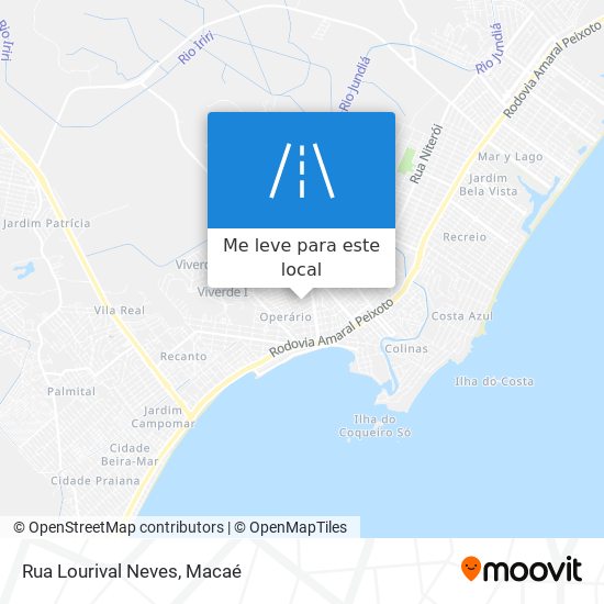 Rua Lourival Neves mapa