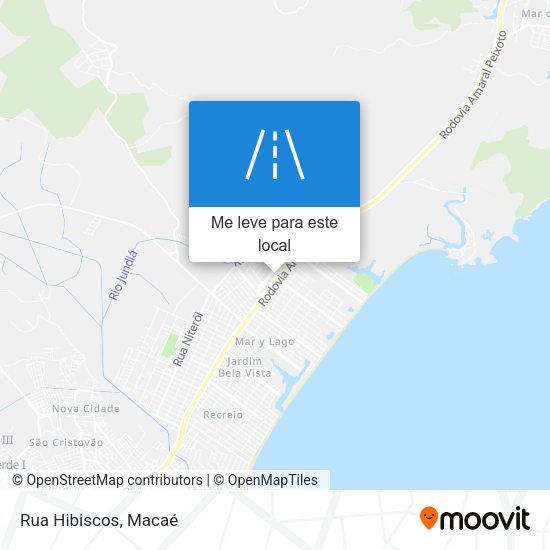 Rua Hibiscos mapa