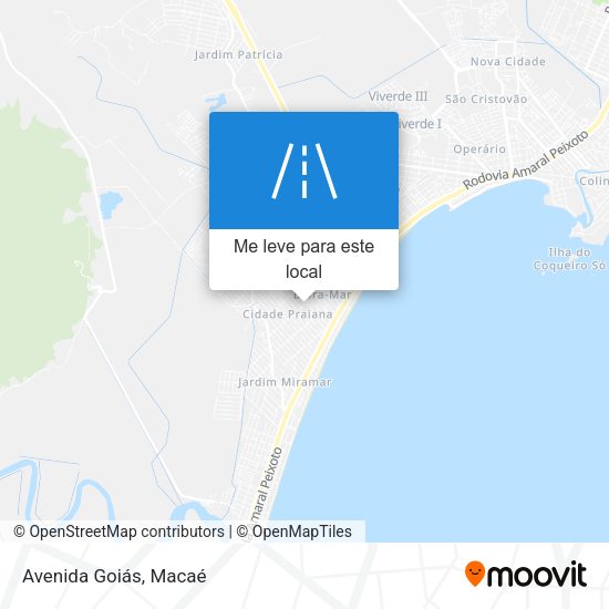 Avenida Goiás mapa