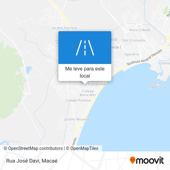 Rua José Davi mapa