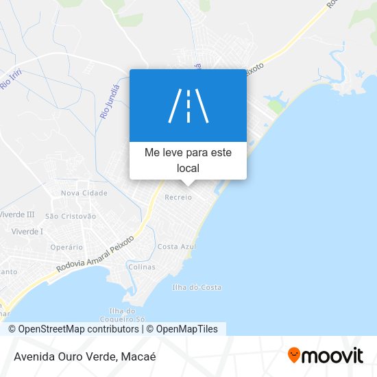 Avenida Ouro Verde mapa