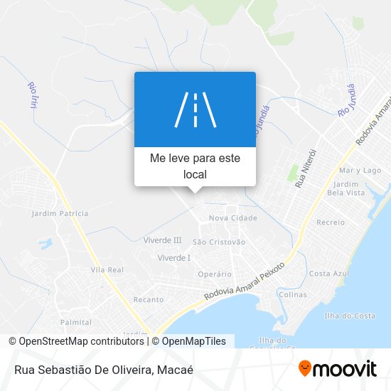 Rua Sebastião De Oliveira mapa