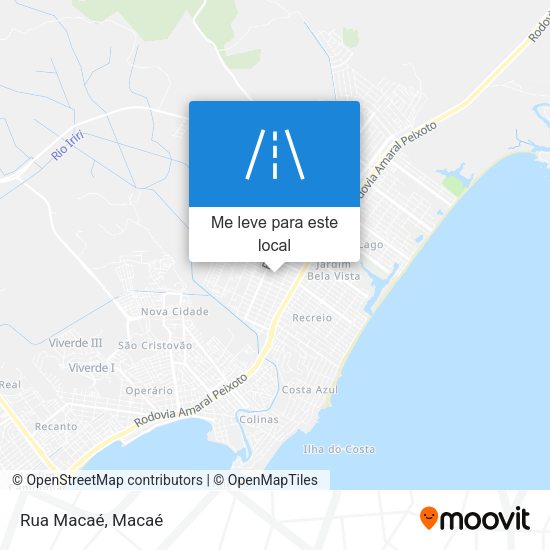 Rua Macaé mapa