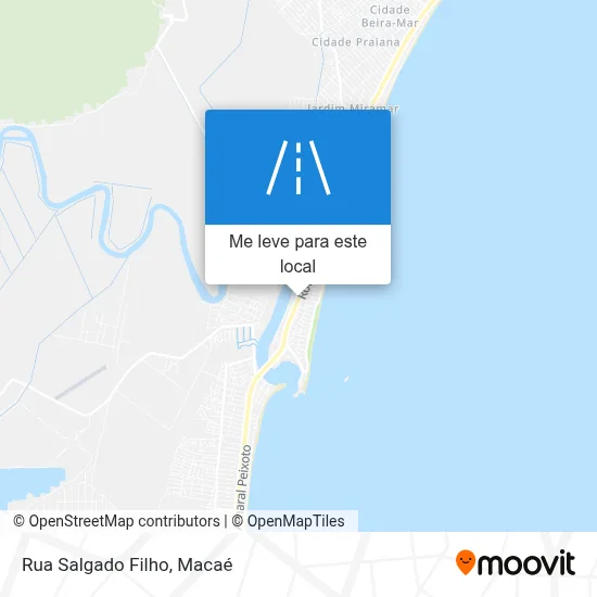 Rua Salgado Filho mapa
