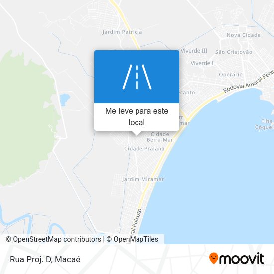 Rua Proj. D mapa