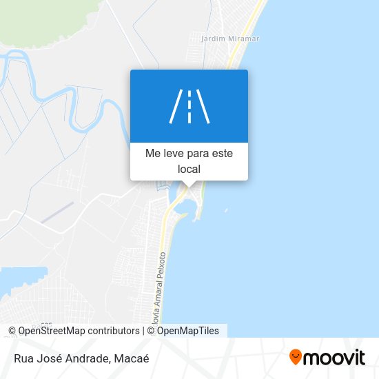 Rua José Andrade mapa
