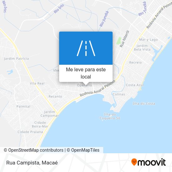 Rua Campista mapa