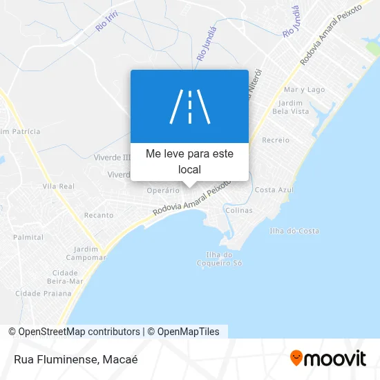 Rua Fluminense mapa