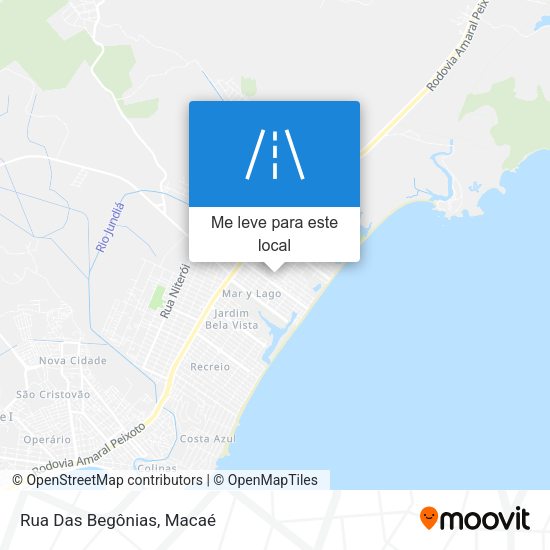 Rua Das Begônias mapa