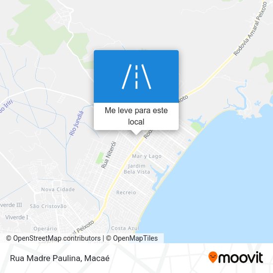 Rua Madre Paulina mapa