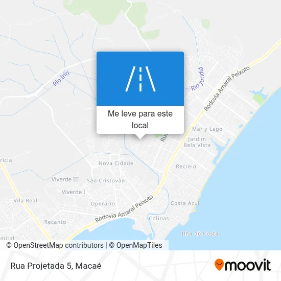 Rua Projetada 5 mapa
