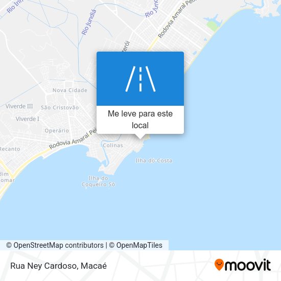 Rua Ney Cardoso mapa