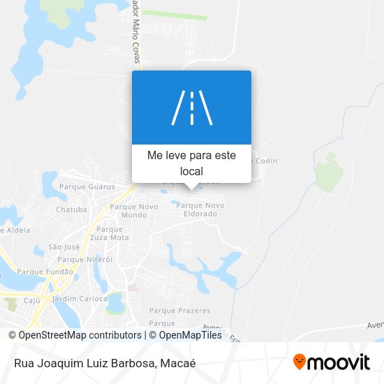 Rua Joaquim Luiz Barbosa mapa