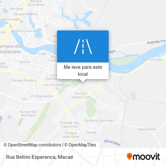 Rua Belino Esperanca mapa