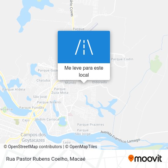 Rua Pastor Rubens Coelho mapa