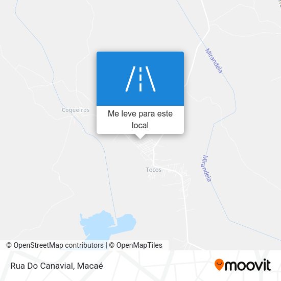 Rua Do Canavial mapa