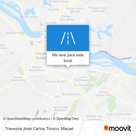 Travessa José Carlos Tinoco mapa