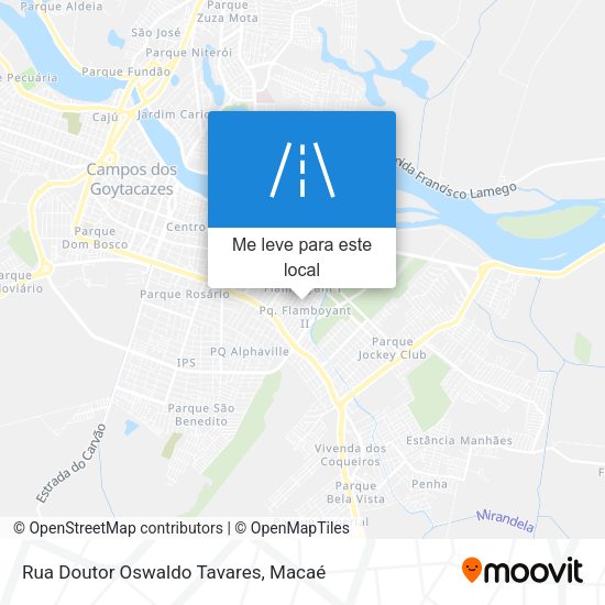 Rua Doutor Oswaldo Tavares mapa