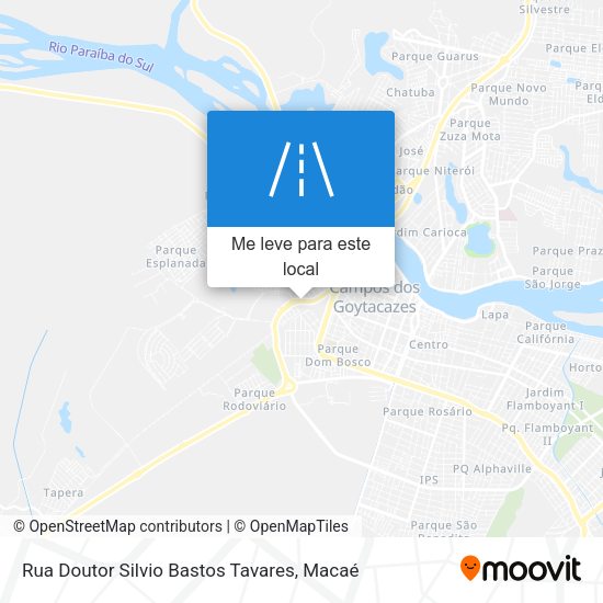 Rua Doutor Silvio Bastos Tavares mapa