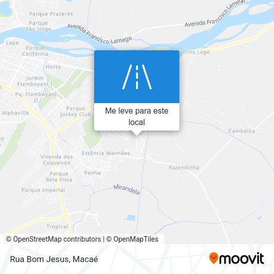 Rua Bom Jesus mapa
