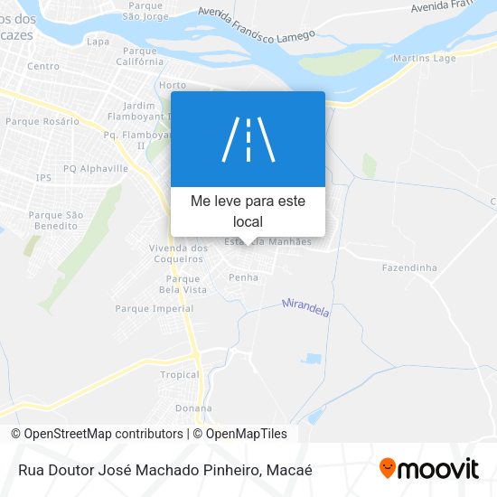 Rua Doutor José Machado Pinheiro mapa