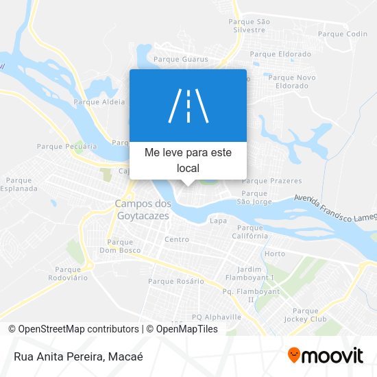 Rua Anita Pereira mapa