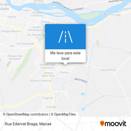 Rua Ederval Braga mapa